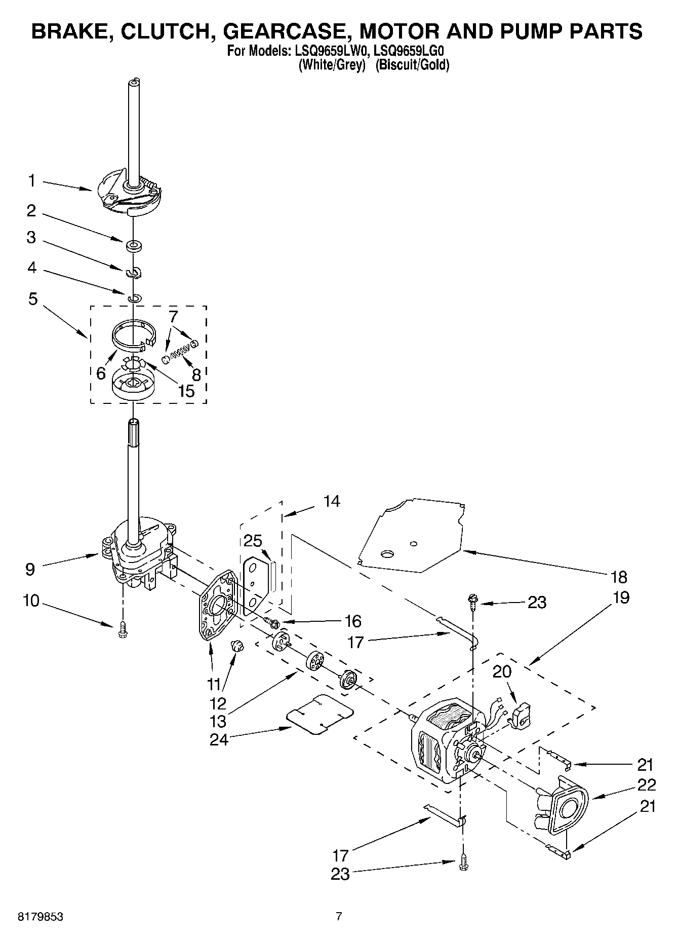 04 - BRAKE, CLUTCH, GEARCASE, MOTOR AND PUMP
