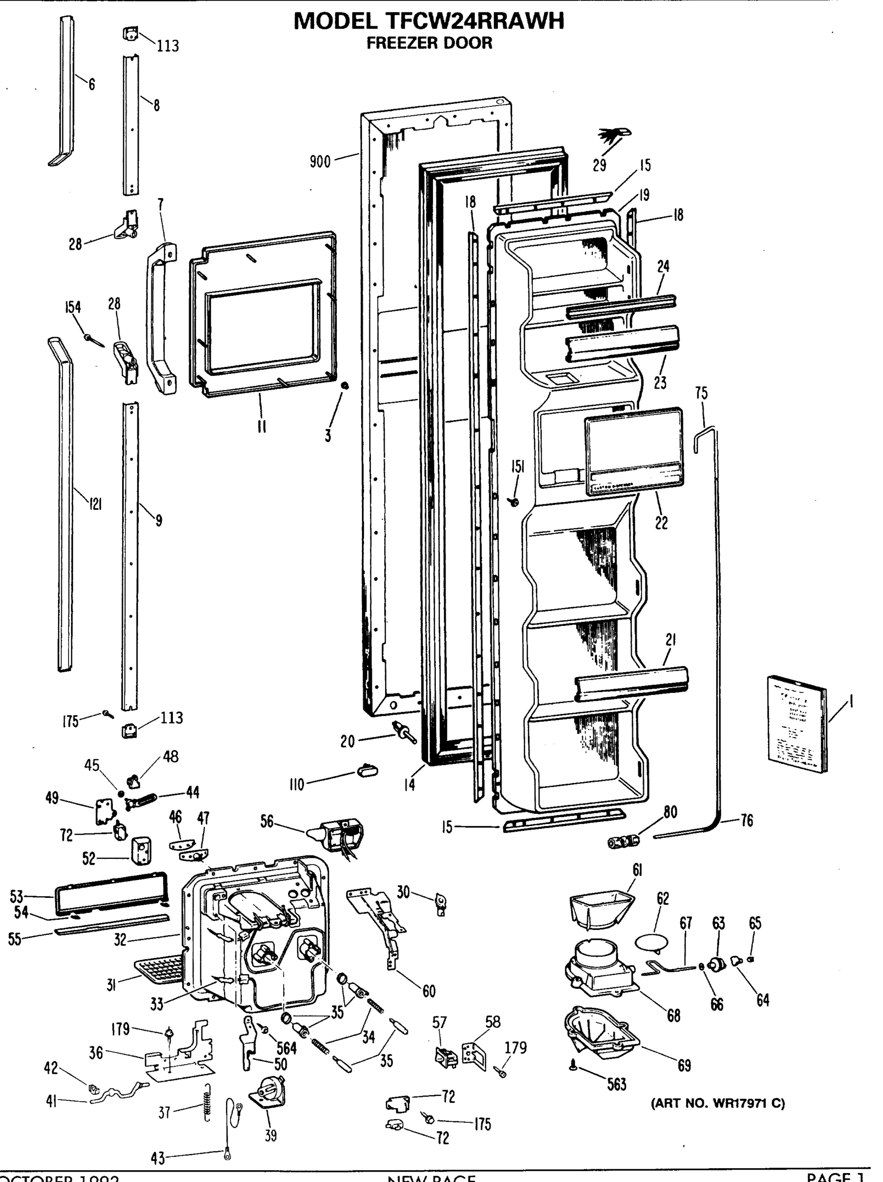 FREEZER DOOR