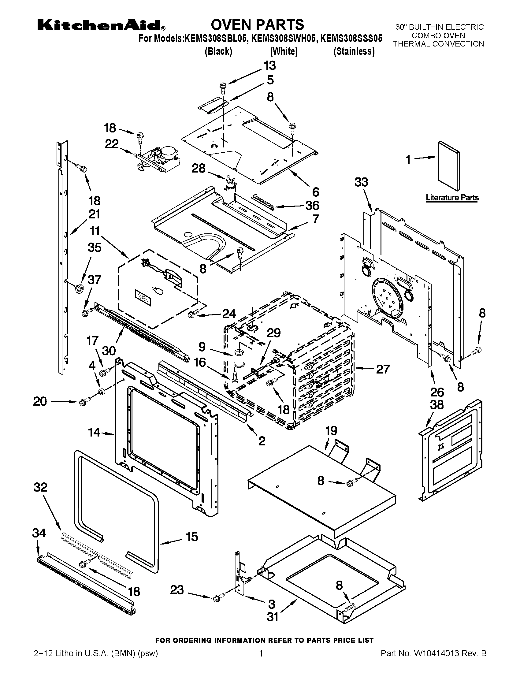 01 - OVEN PARTS