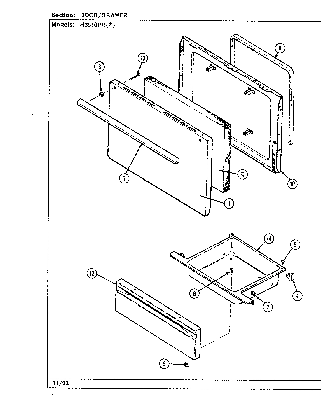 03 - DOOR/DRAWER (H3510PRx)