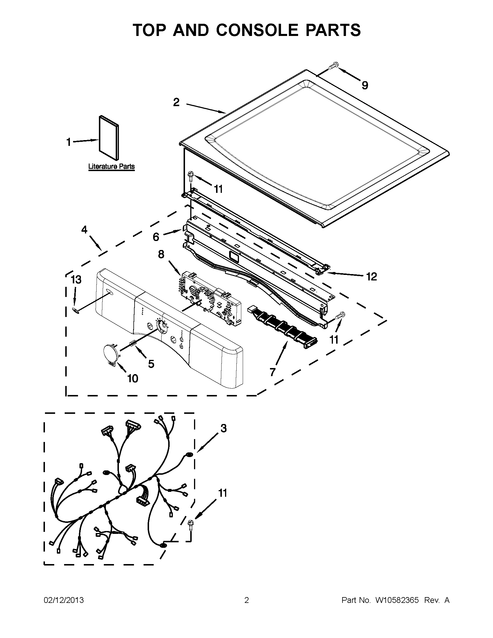 01 - TOP AND CONSOLE PARTS