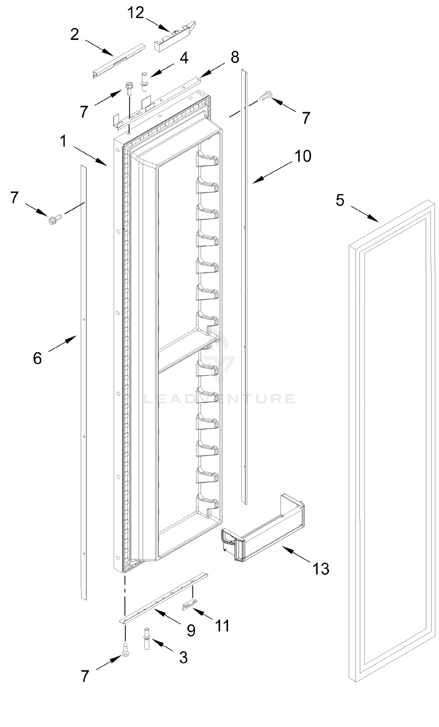 FREEZER DOOR PARTS