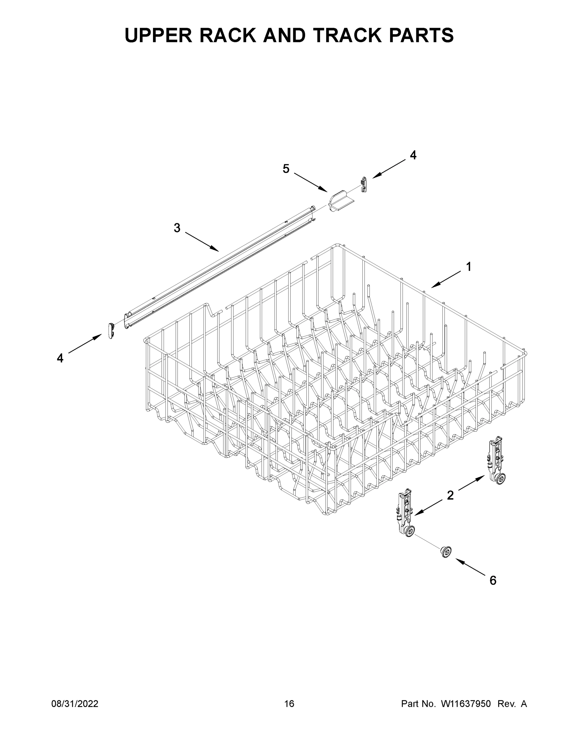09 - UPPER RACK AND TRACK PARTS