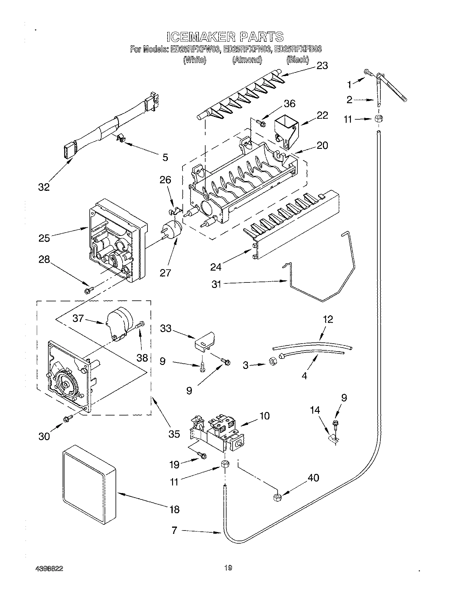 12 - ICE MAKER, OPTIONAL