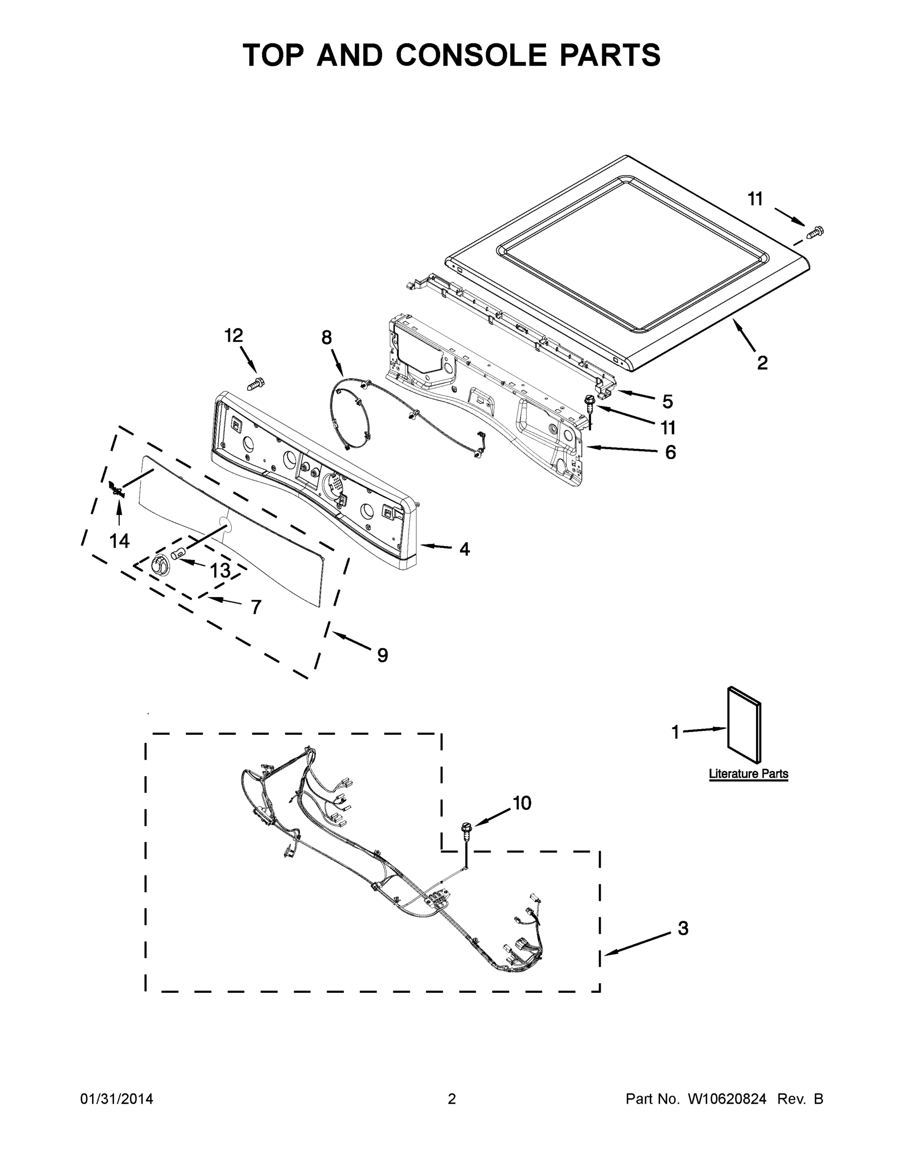 02 - TOP AND CONSOLE PARTS