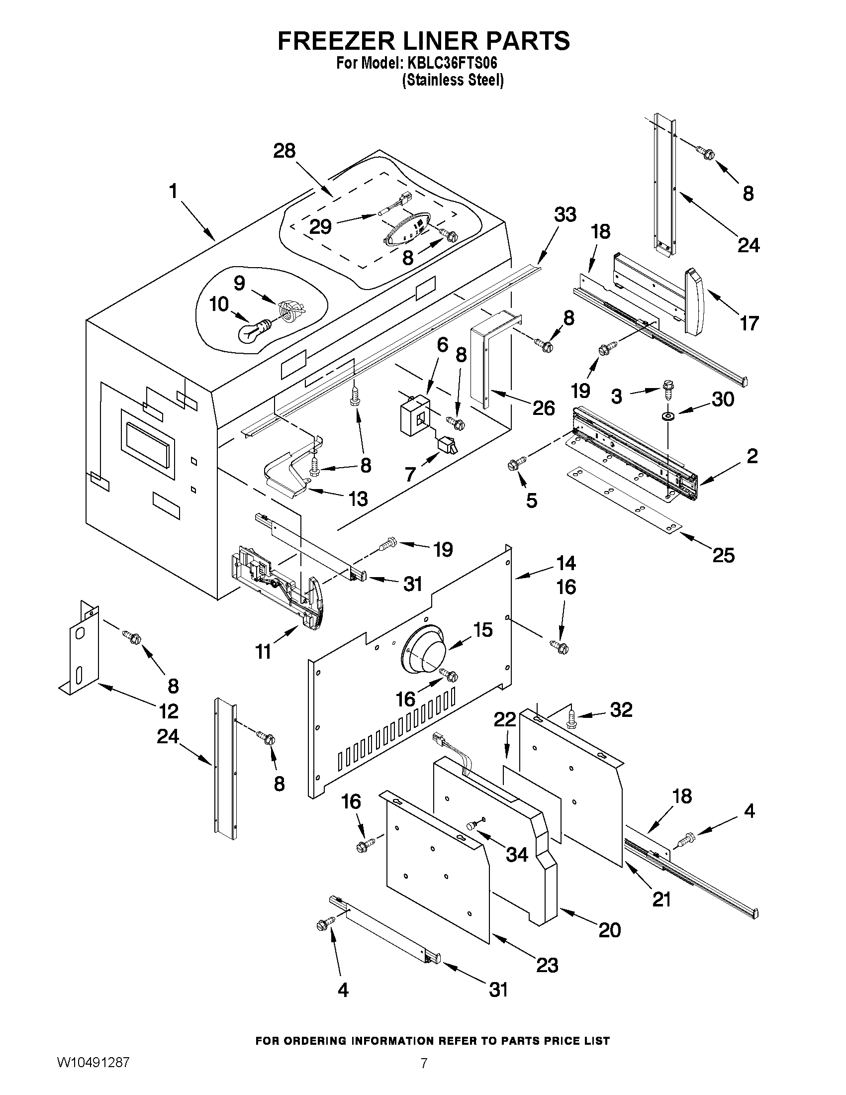05 - FREEZER LINER PARTS