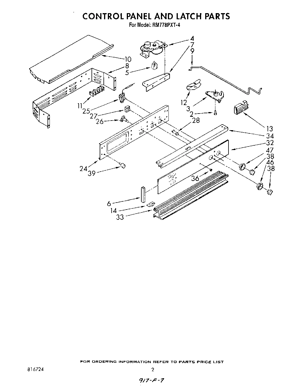 02 - CONTROL PANEL AND LATCH