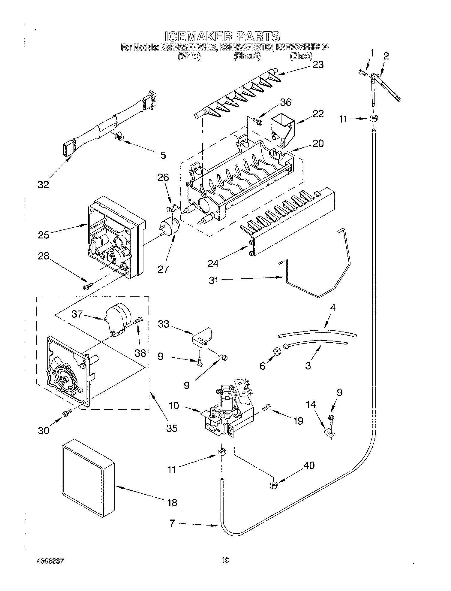 12 - ICE MAKER, OPTIONAL