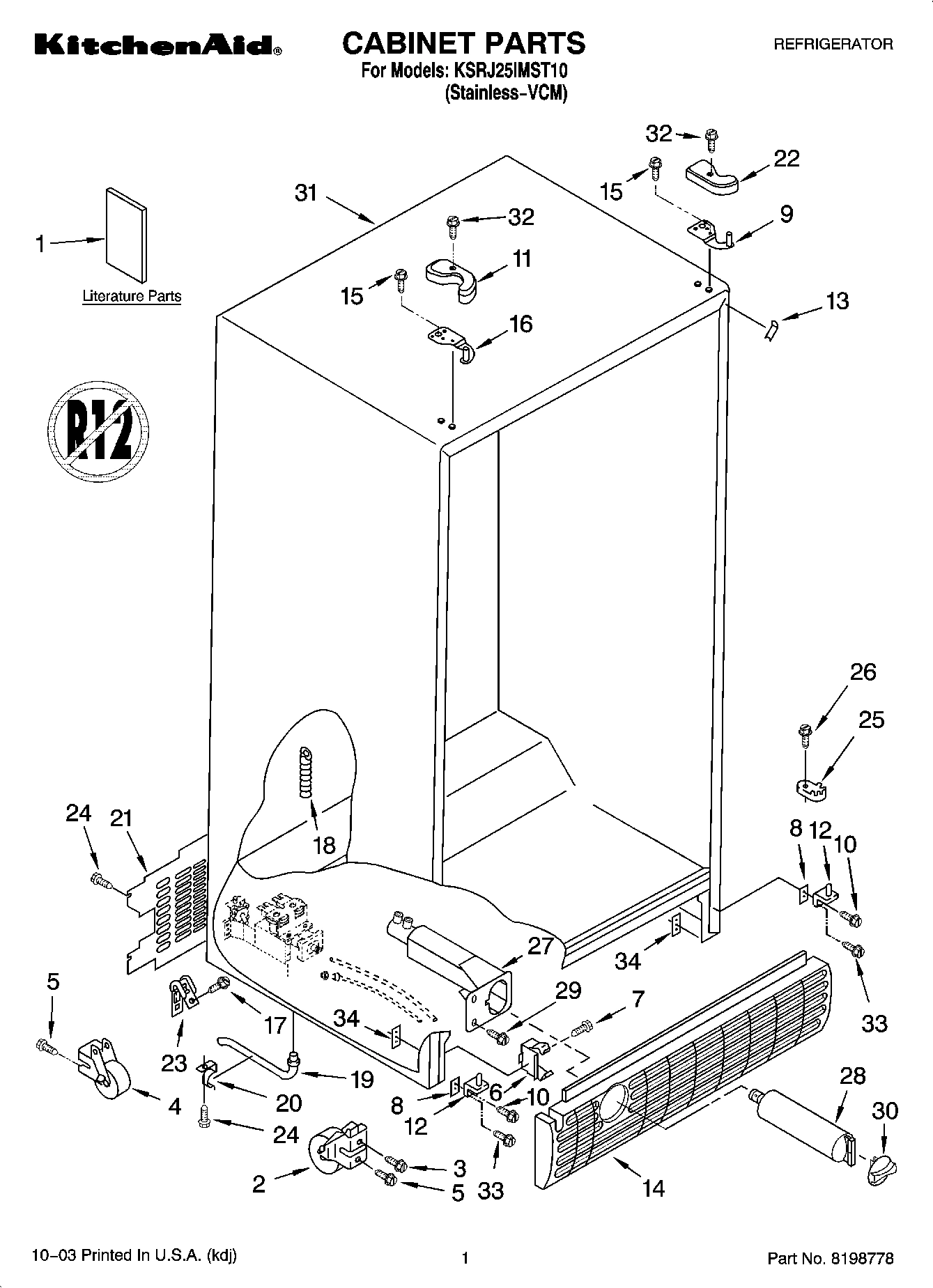 01 - CABINET PARTS