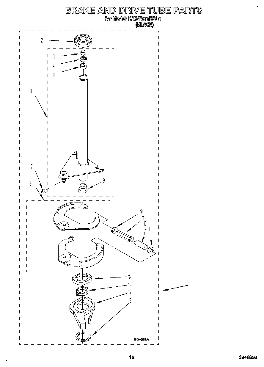 10 - BRAKE AND DRIVE TUBE