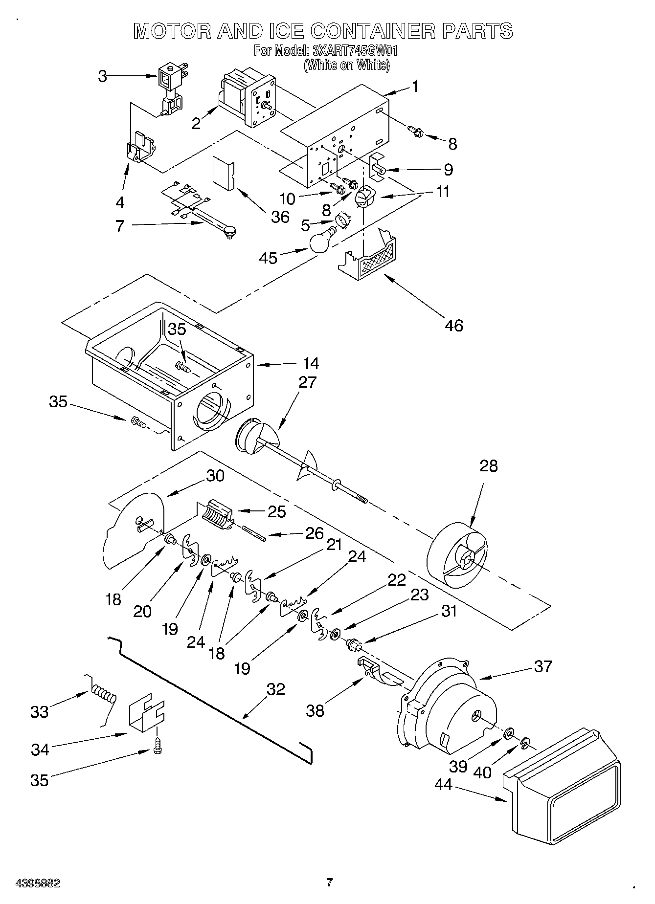 05 - MOTOR AND ICE CONTAINER