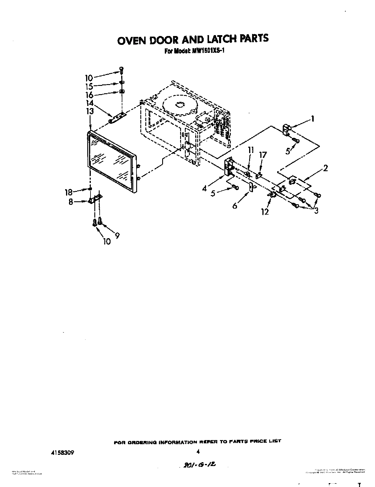 04 - OVEN DOOR AND LATCH