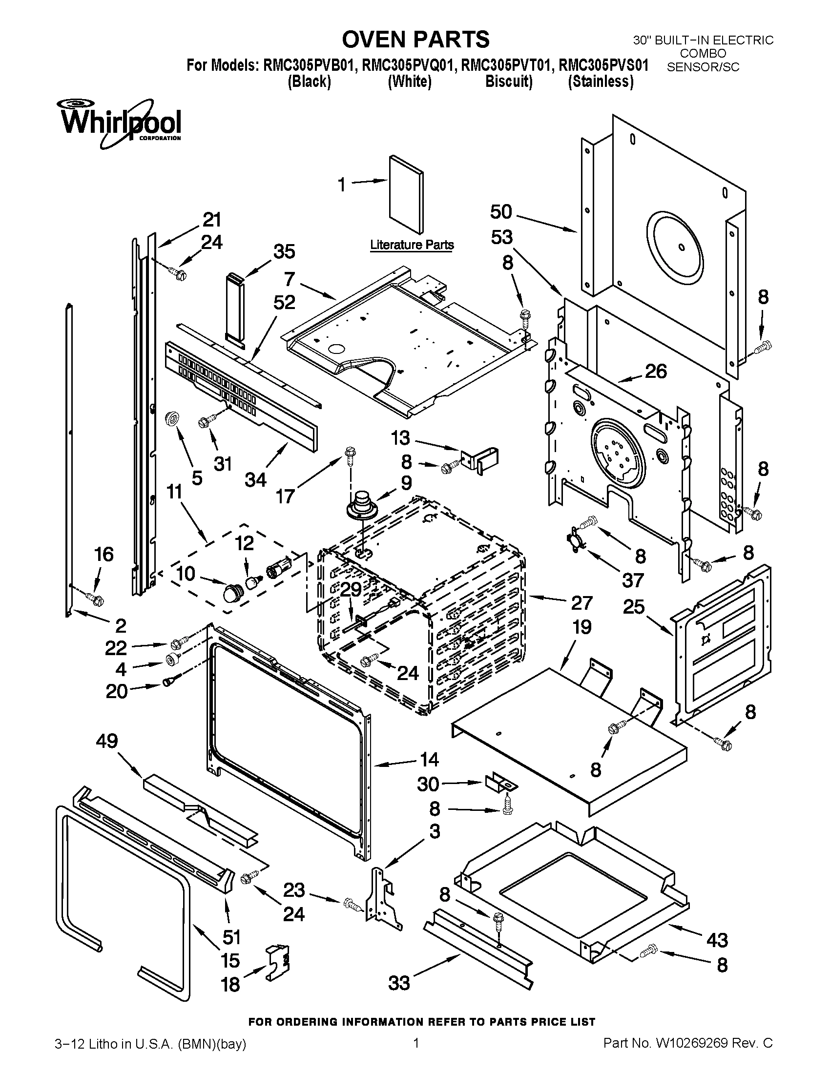 01 - OVEN PARTS