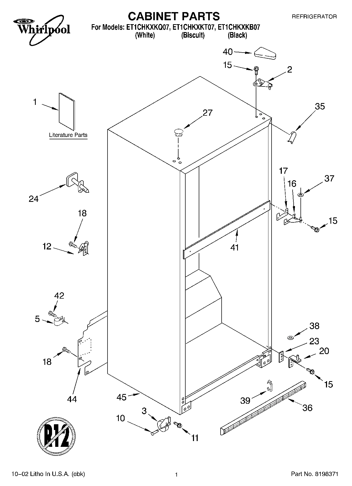 01 - CABINET, LITERATURE