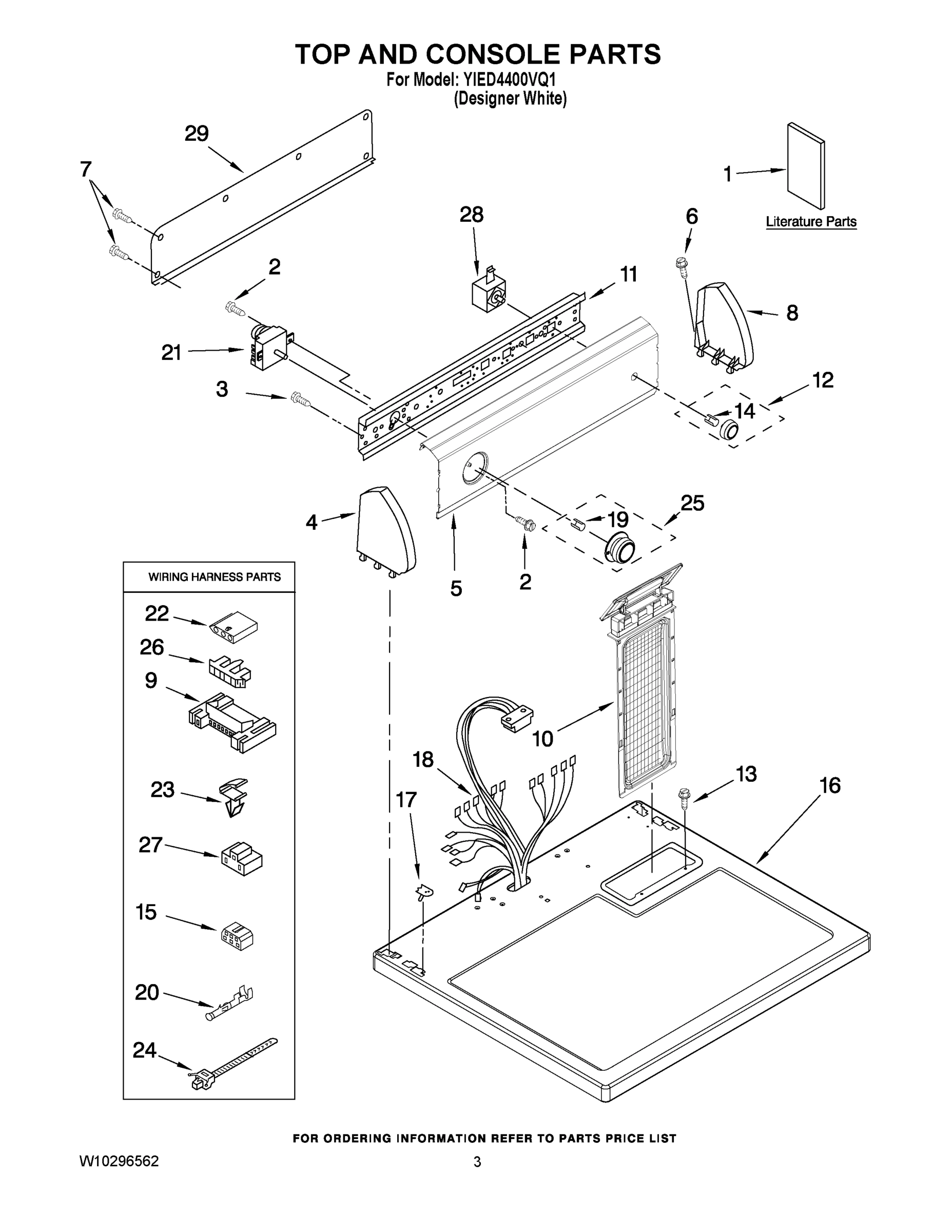 02 - TOP AND CONSOLE PARTS