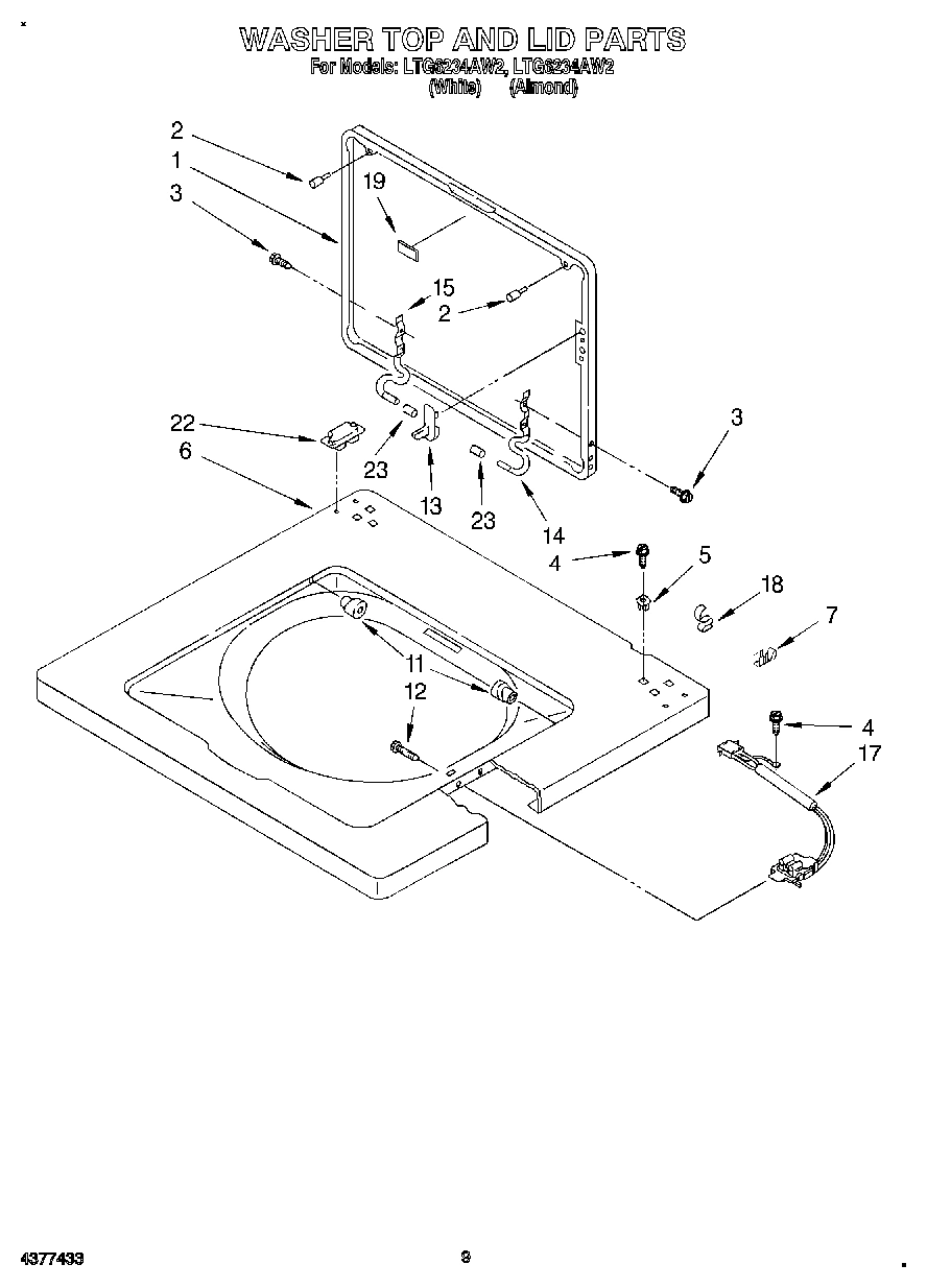 06 - WASHER TOP AND LID