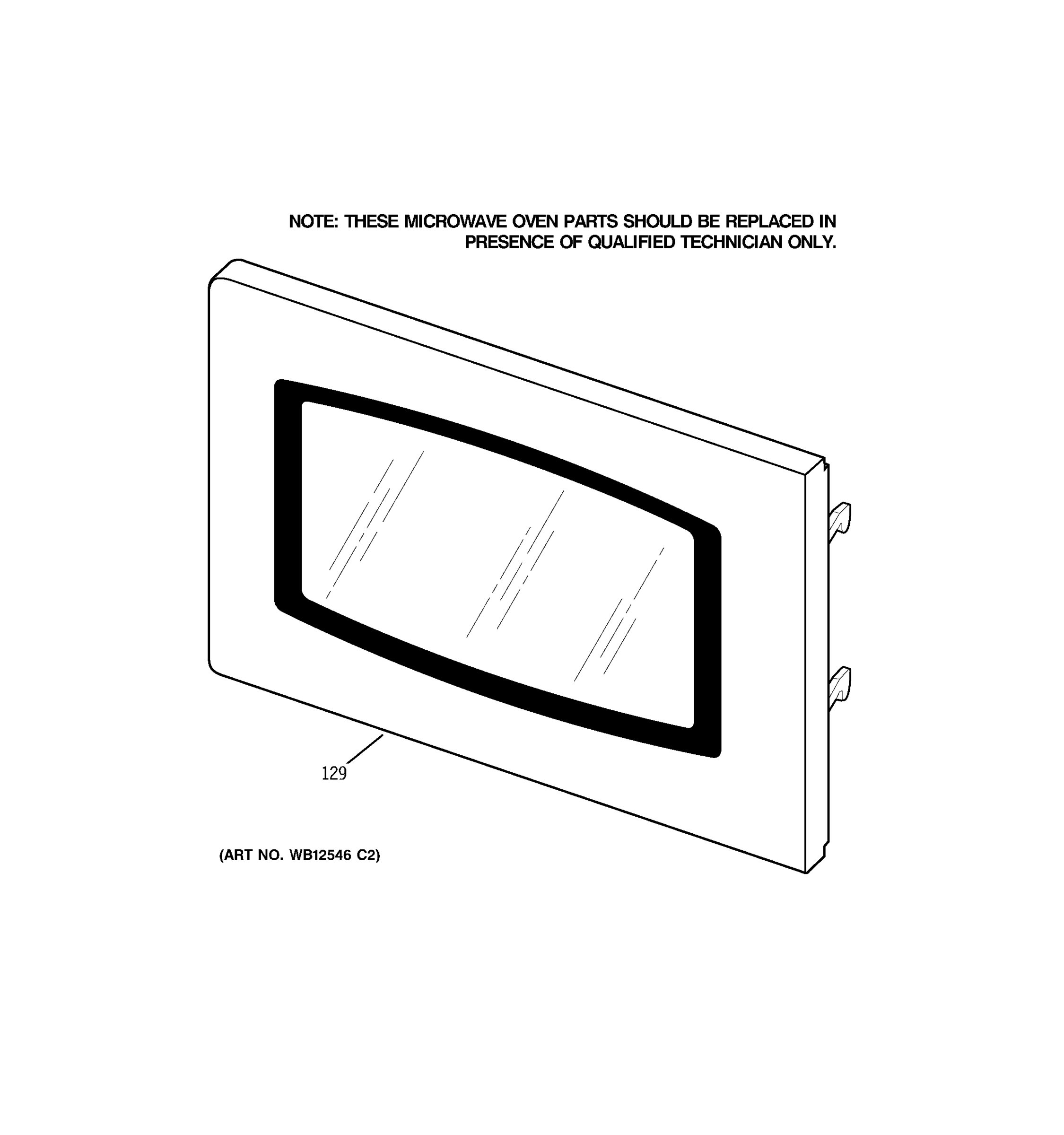 MICROWAVE DOOR