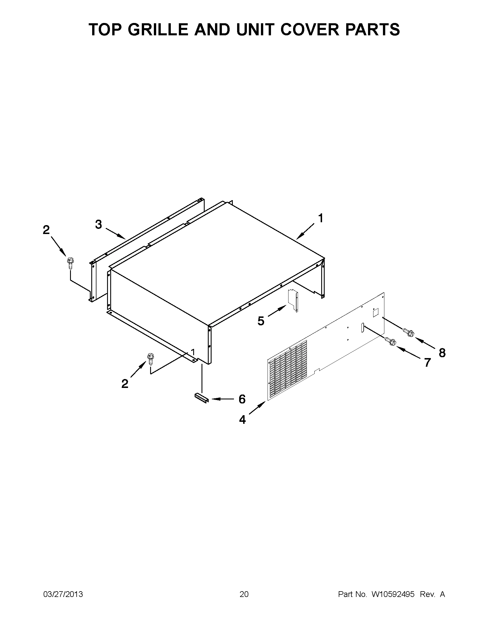 10 - TOP GRILLE AND UNIT COVER PARTS