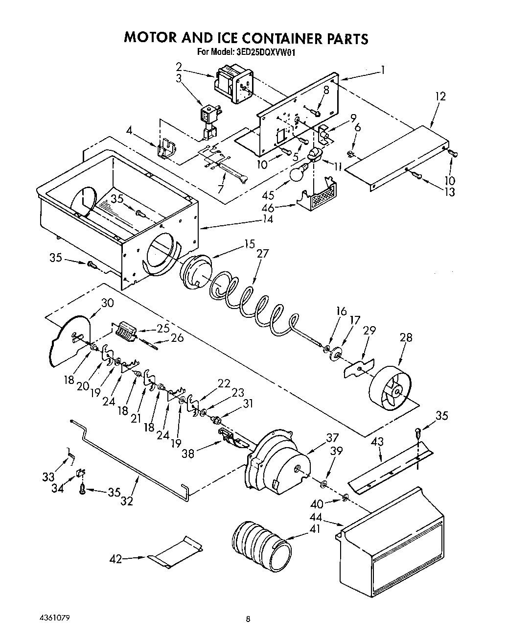 06 - MOTOR AND ICE CONTAINER