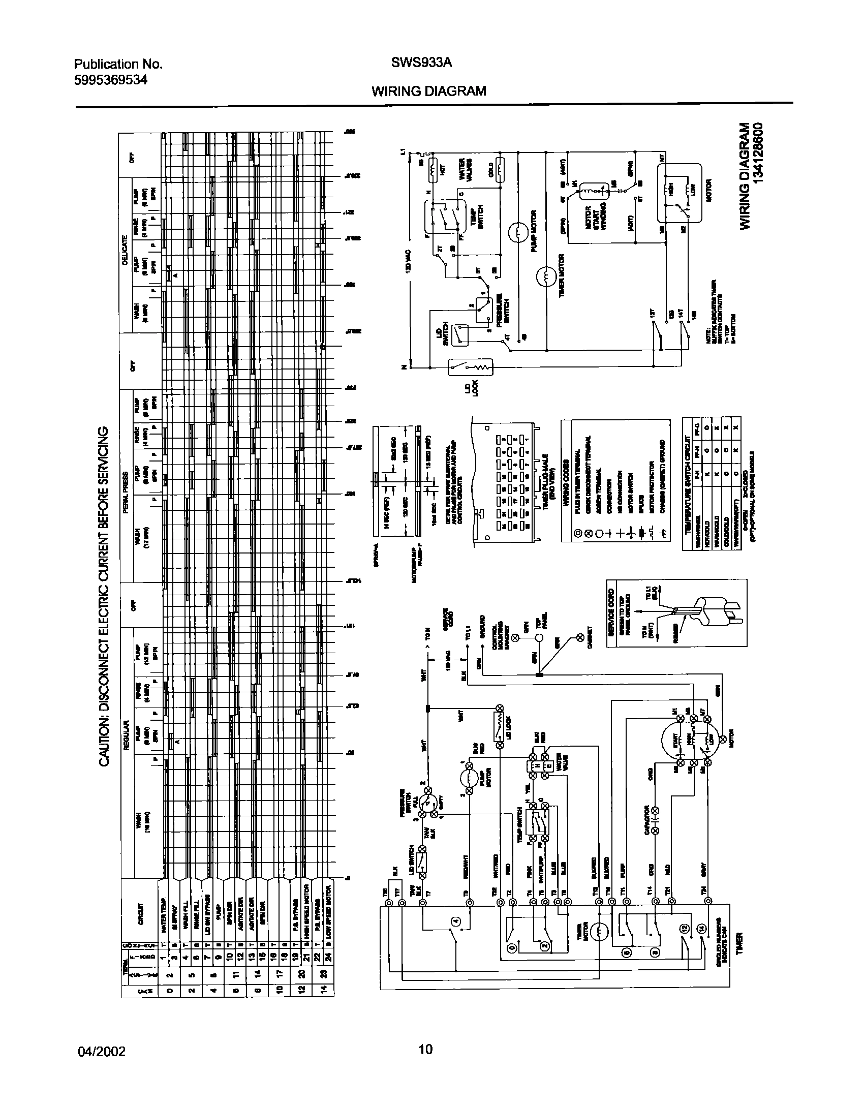 10 - 134128600 WIRING DIAGRAM
