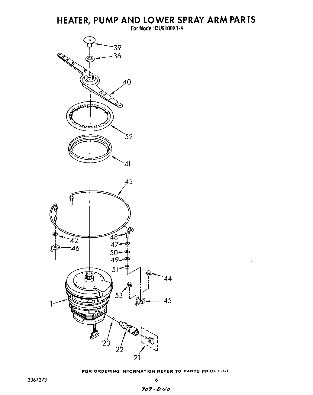04 - HEATER, PUMP AND LOWER SPRAY ARM