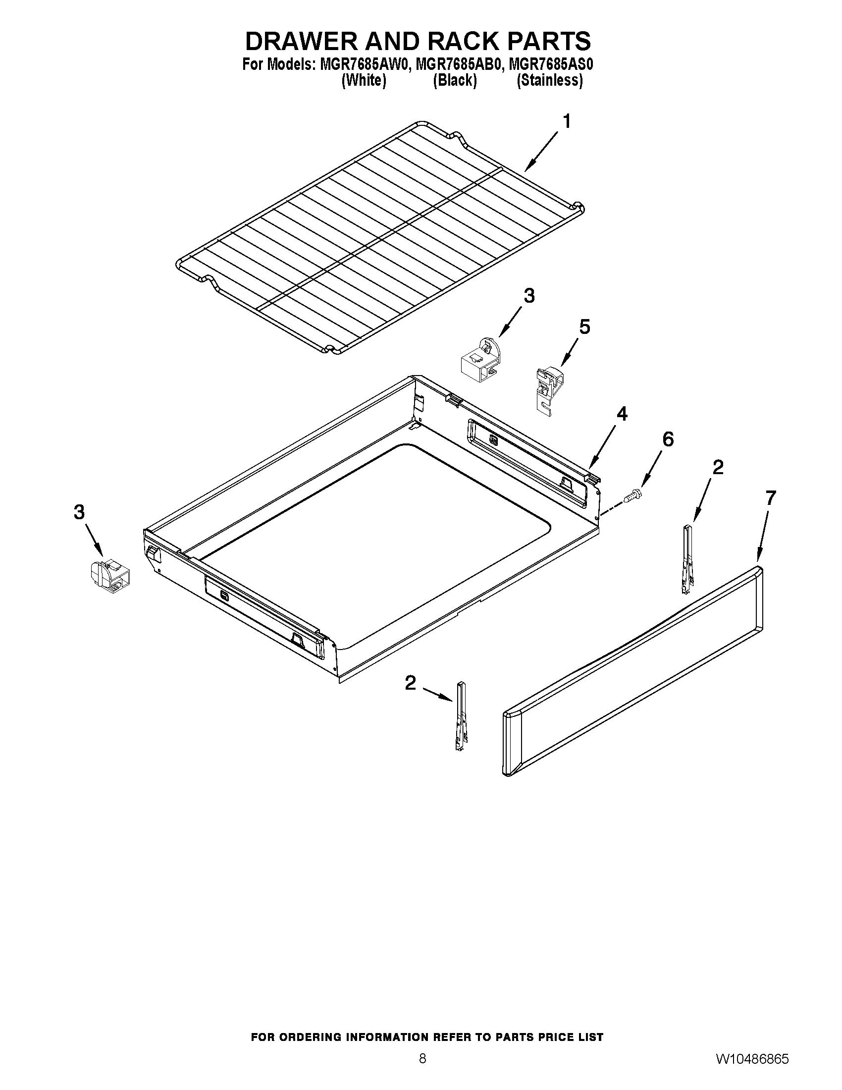 06 - DRAWER AND RACK PARTS