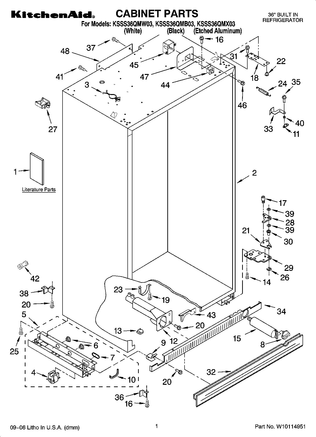 01 - CABINET PARTS