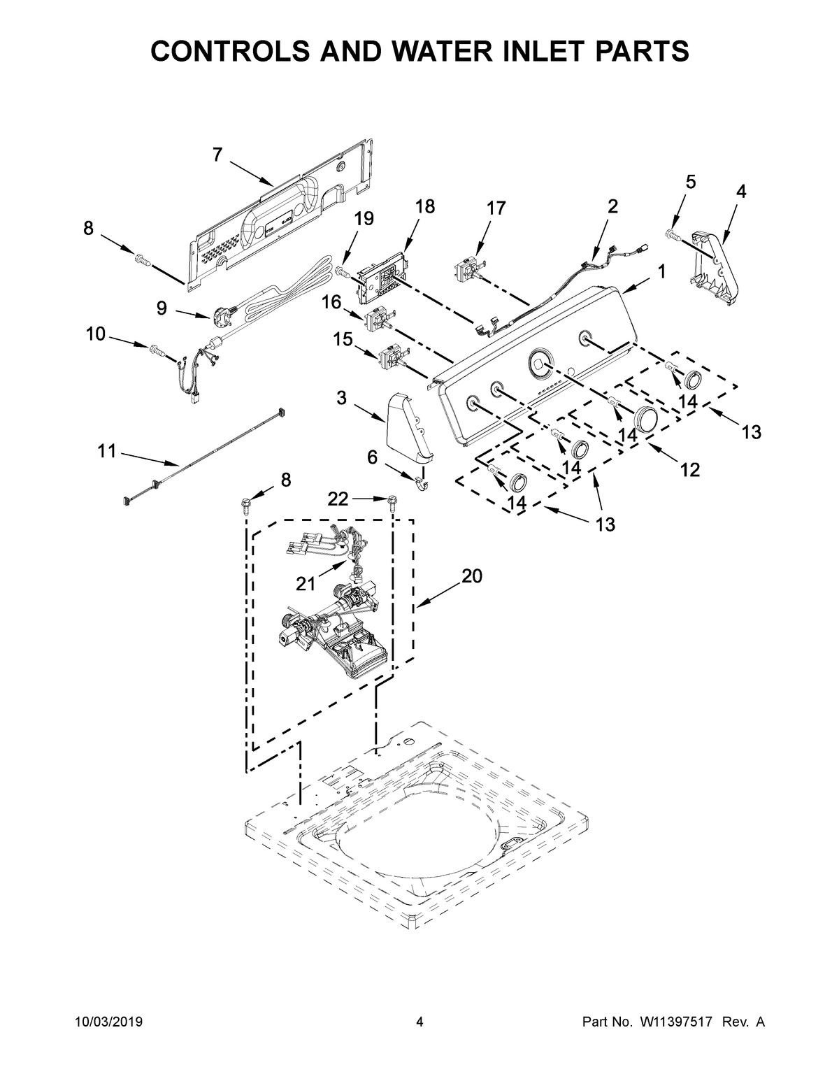 03 - CONTROLS AND WATER INLET PARTS