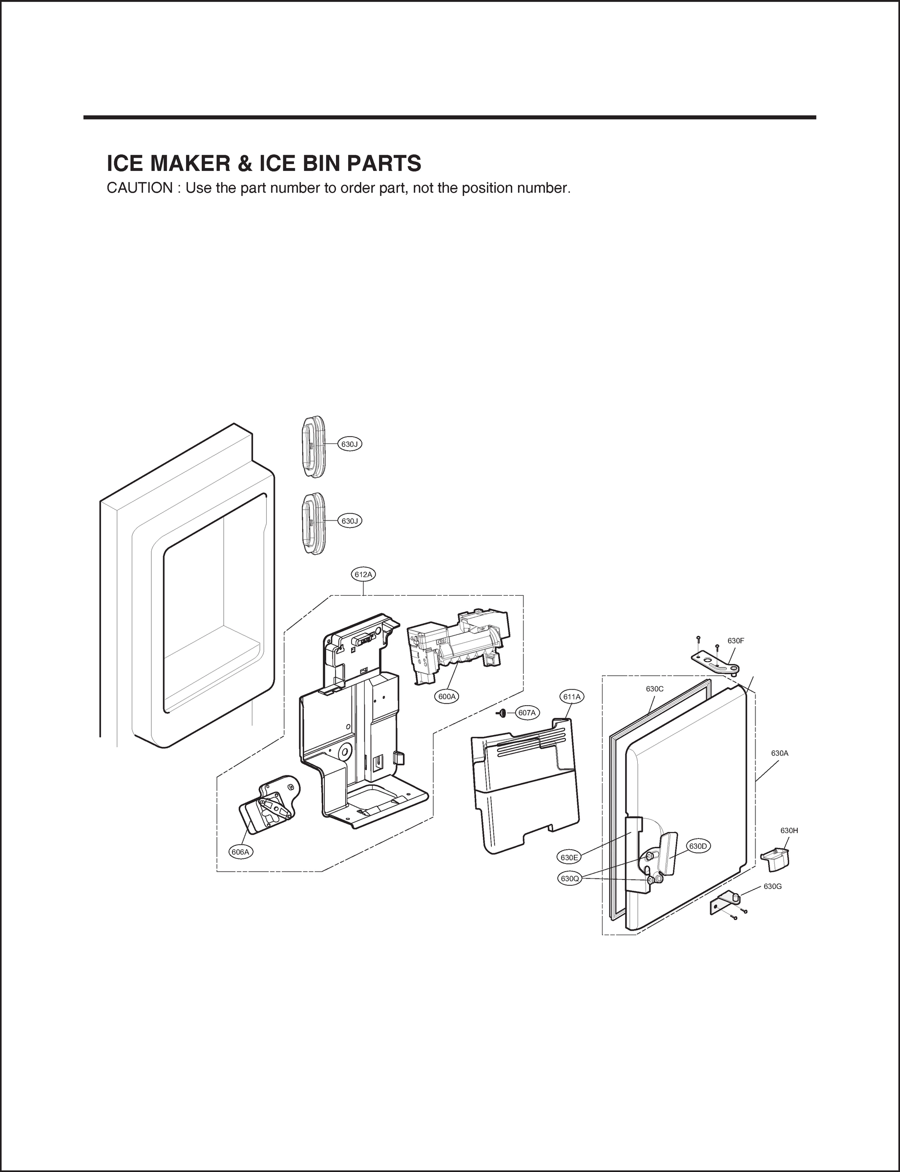 ICE MAKER & ICE BIN PARTS