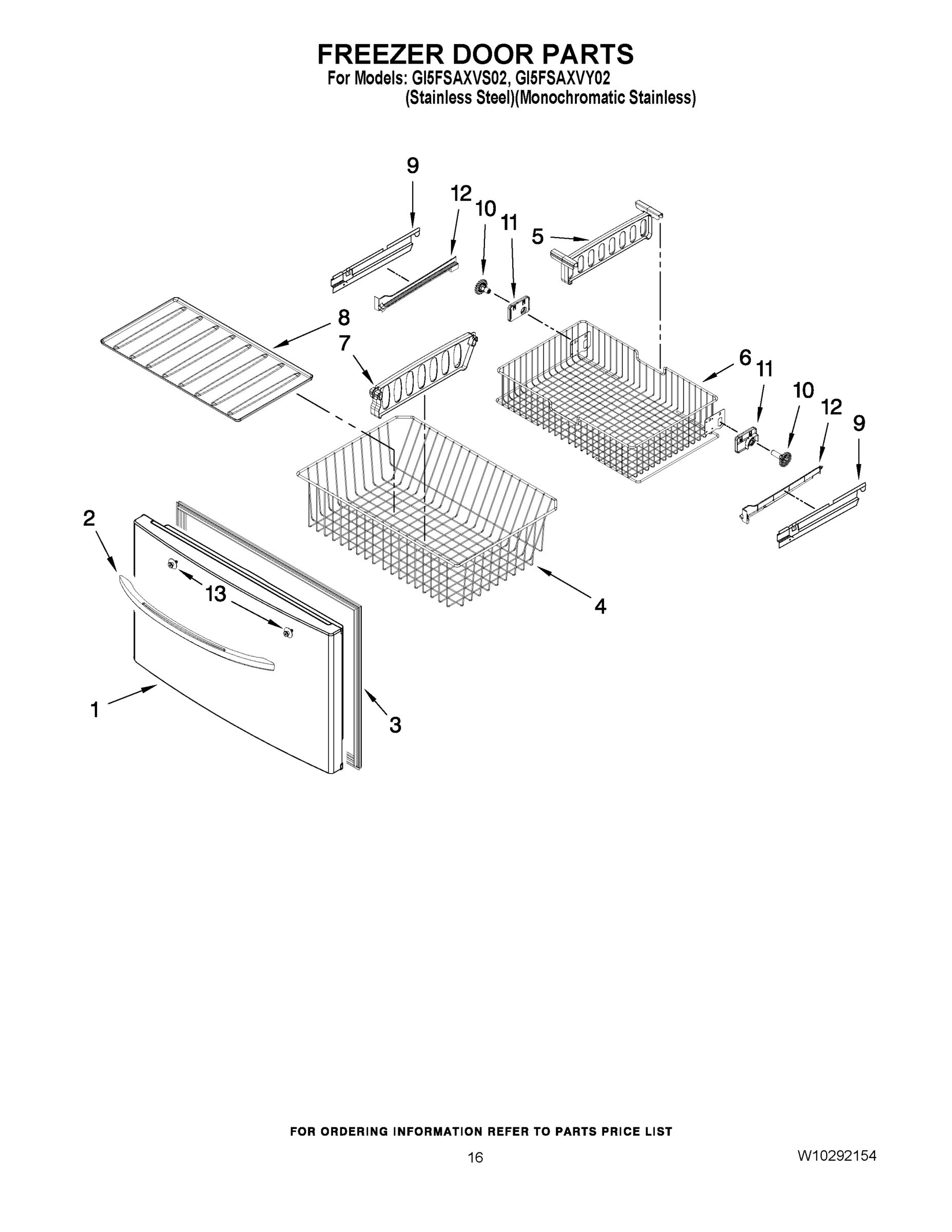 09 - FREEZER DOOR PARTS