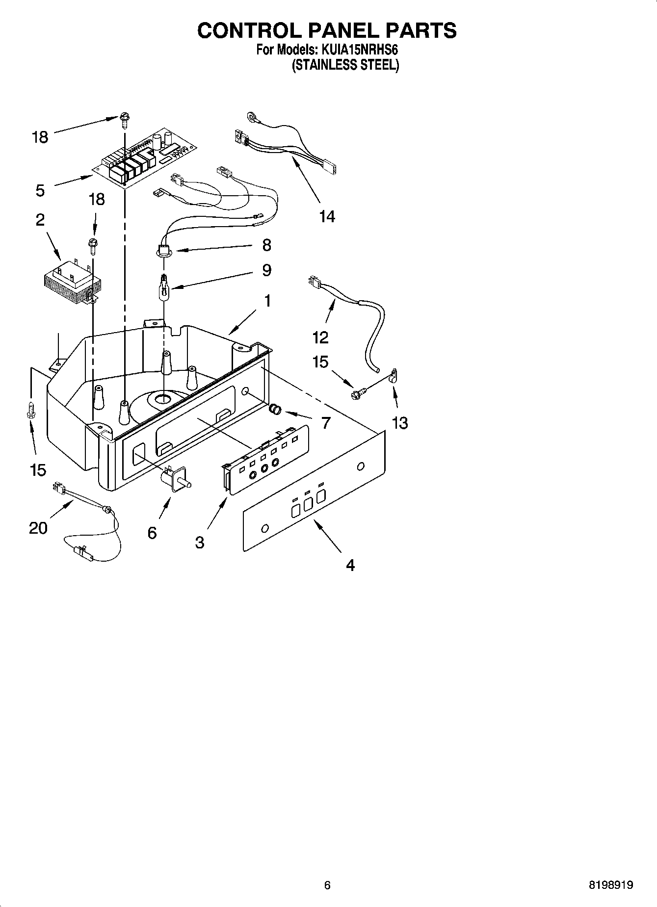 04 - CONTROL PANEL PARTS