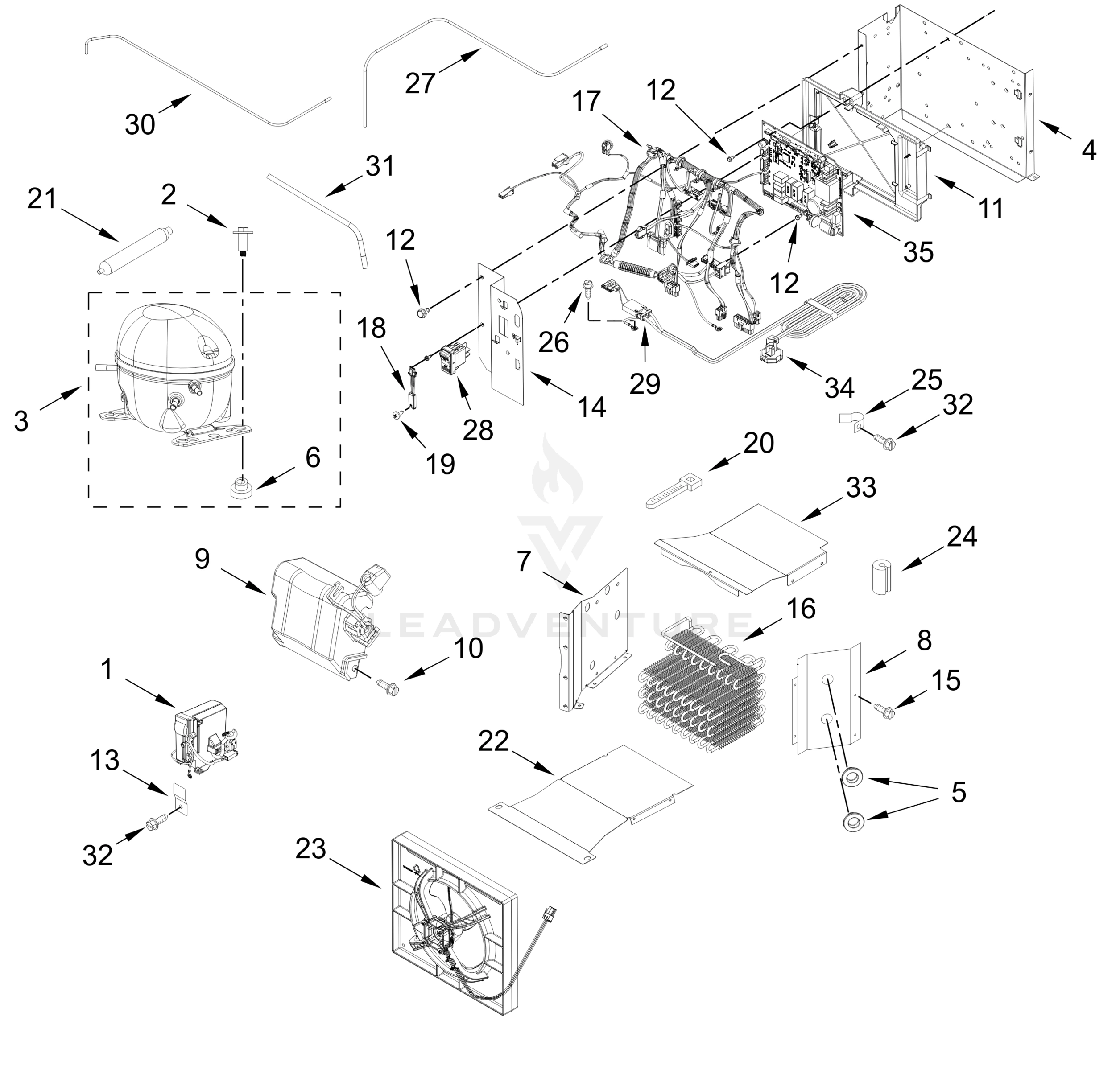 UPPER UNIT PARTS