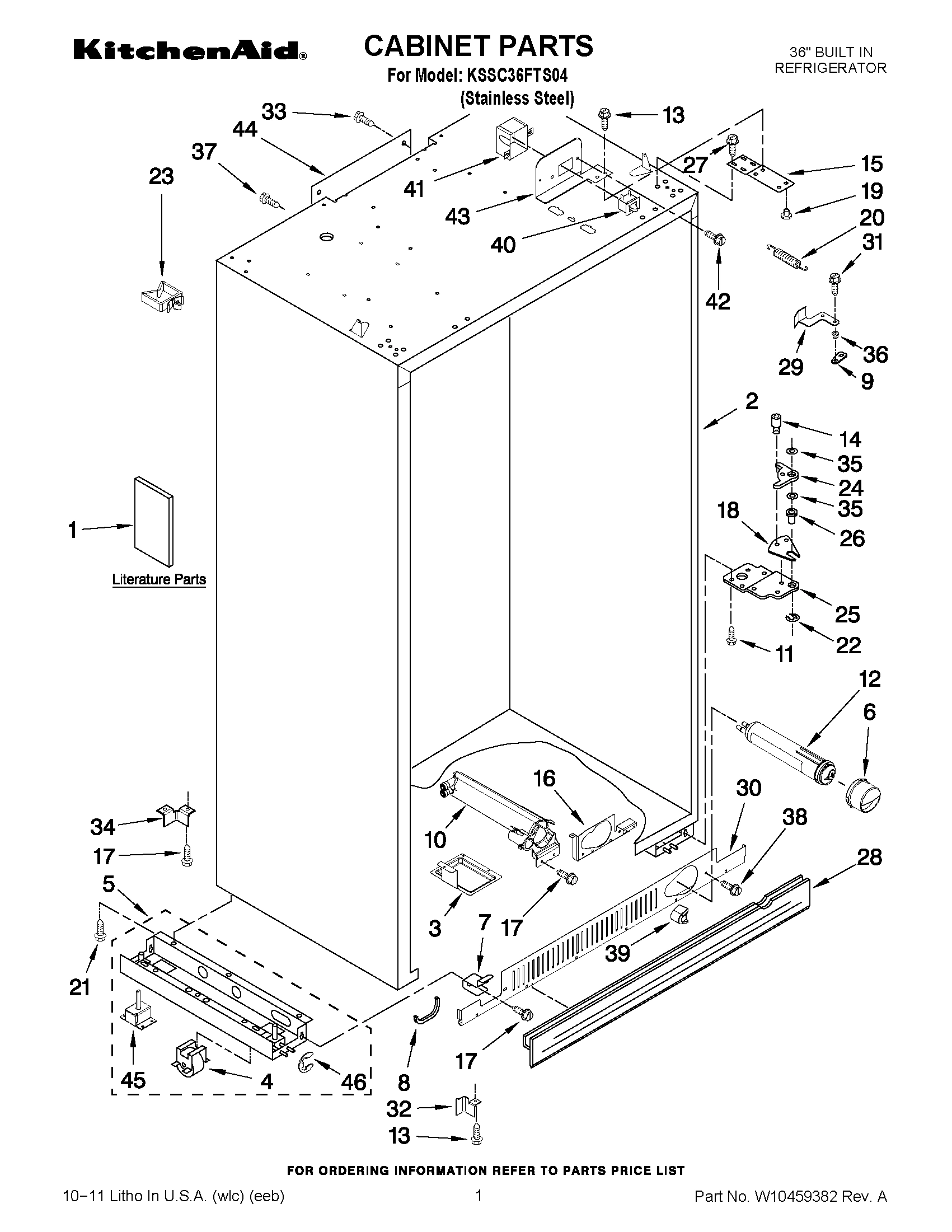 01 - CABINET PARTS