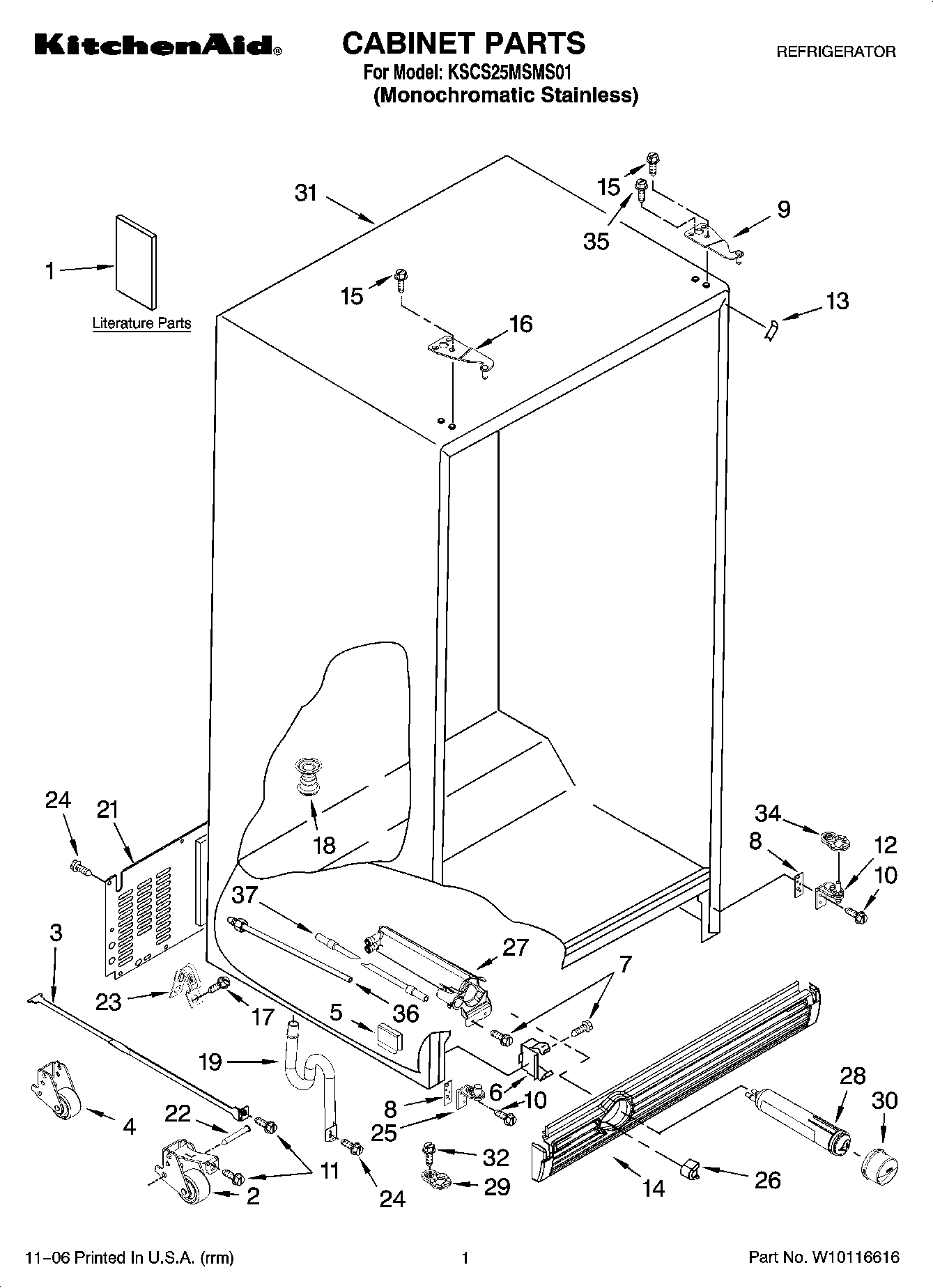 01 - CABINET PARTS
