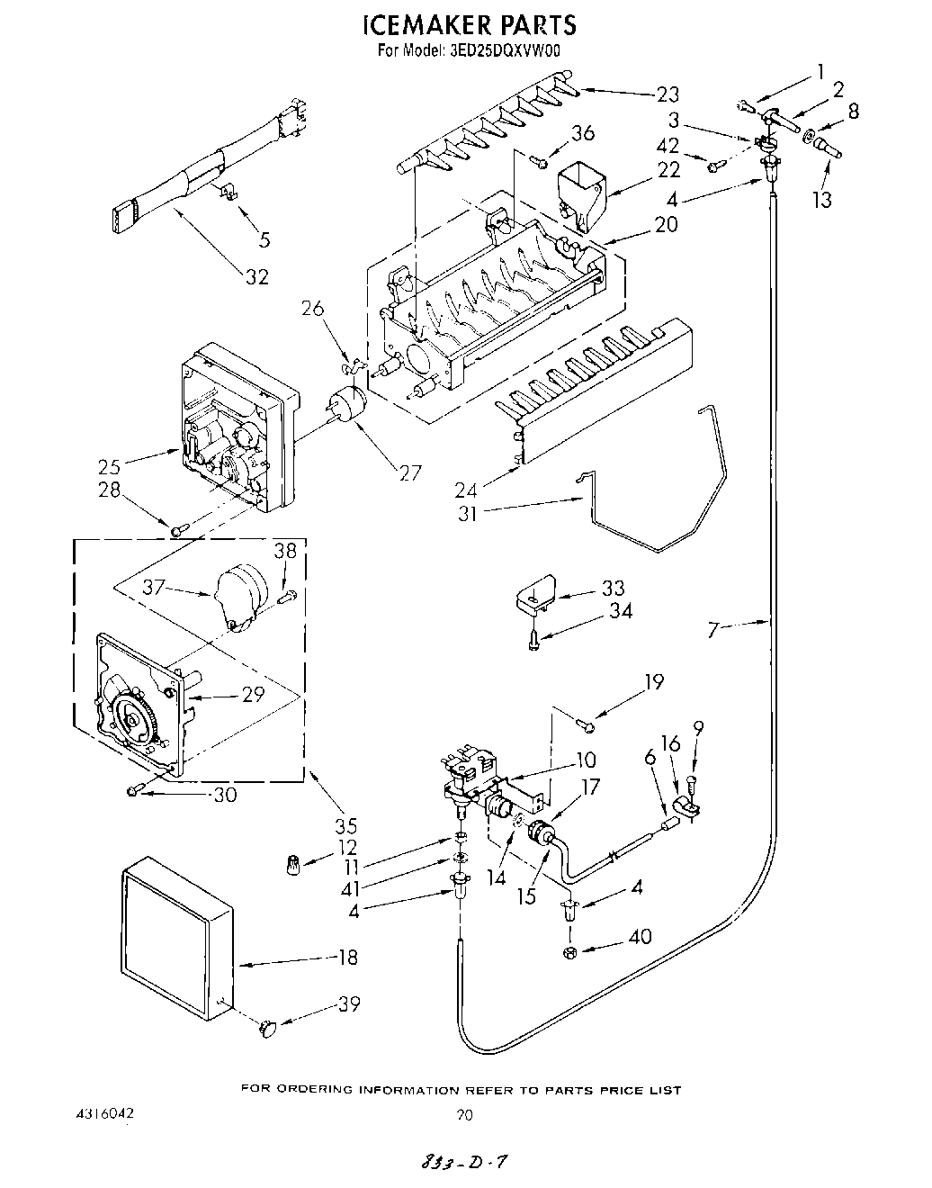 14 - ICE MAKER , LIT/OPTIONAL