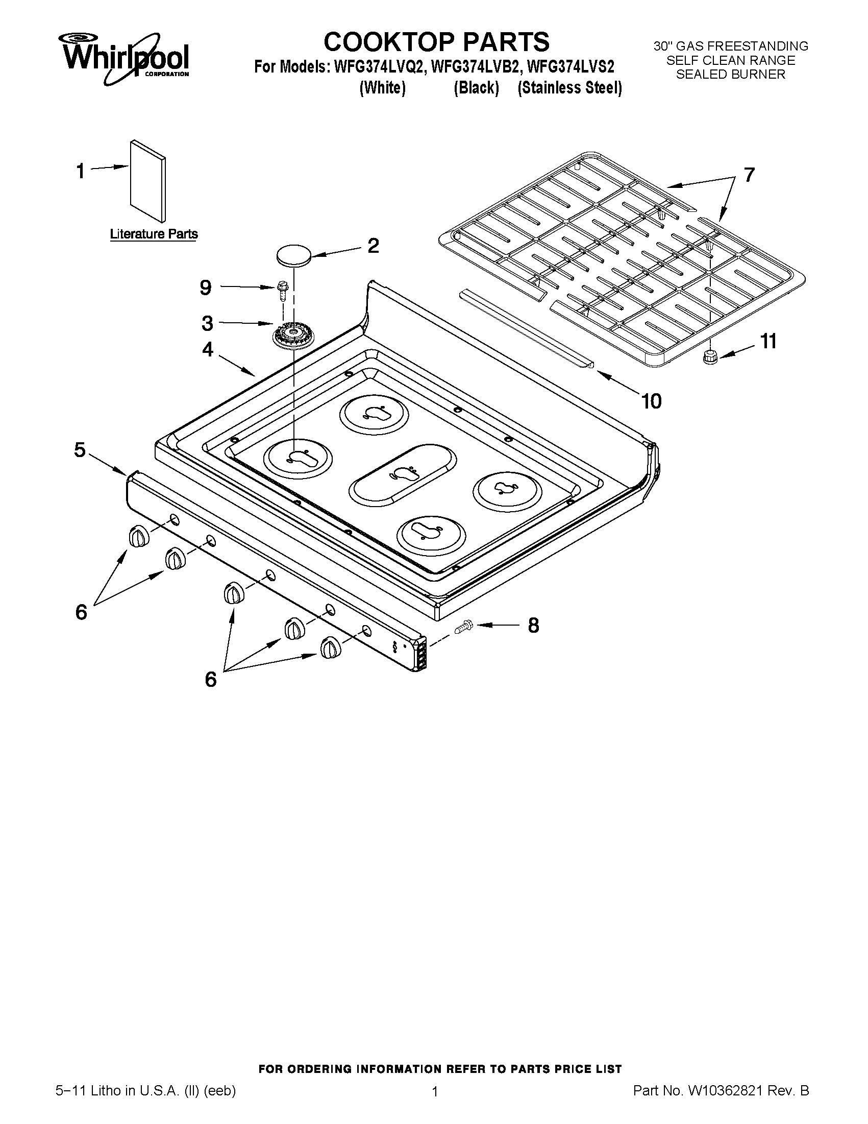 01 - COOKTOP PARTS