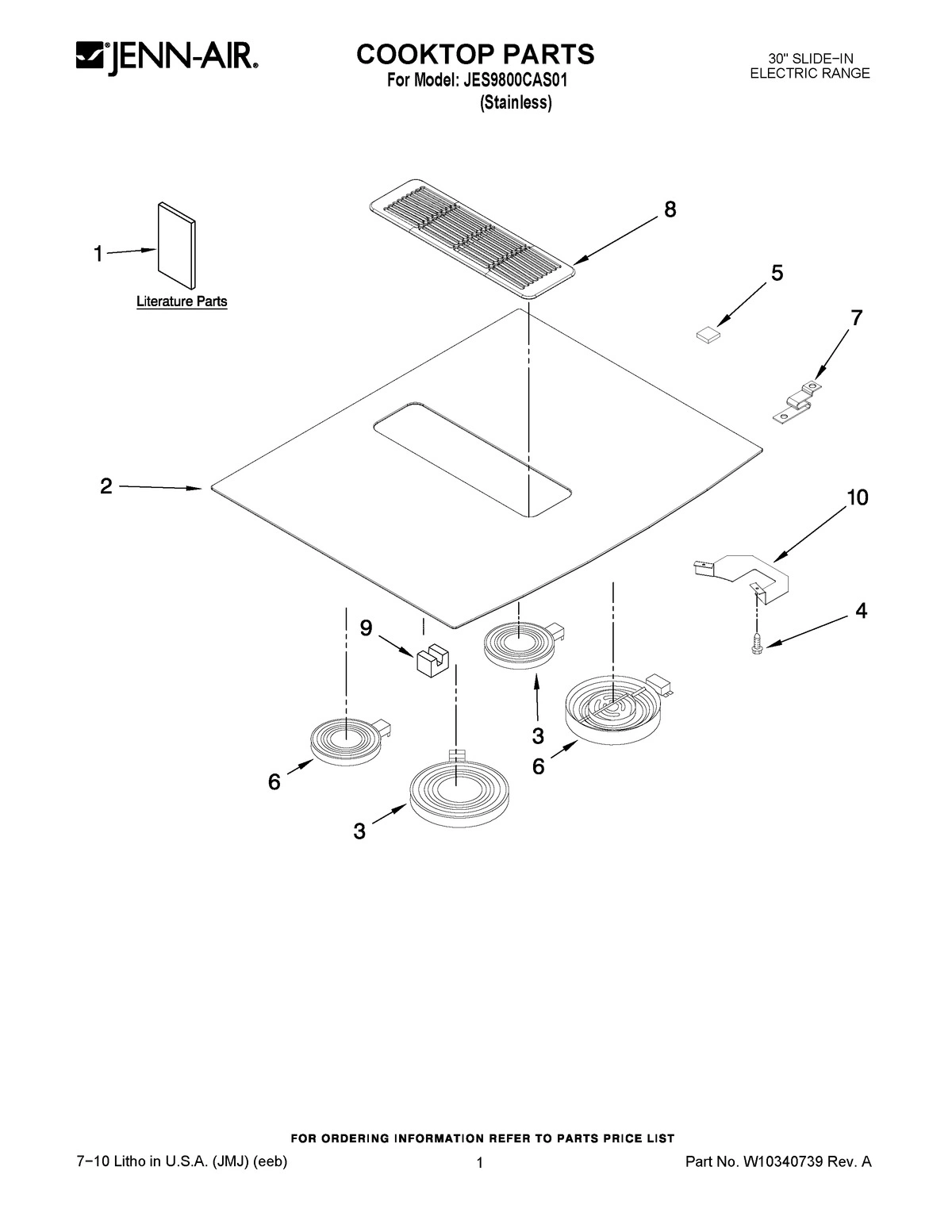 01 - COOKTOP PARTS