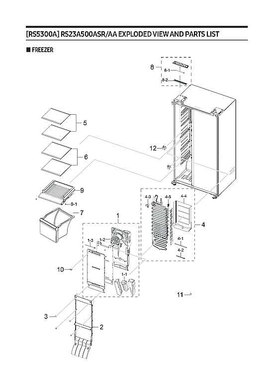 FREEZER PARTS