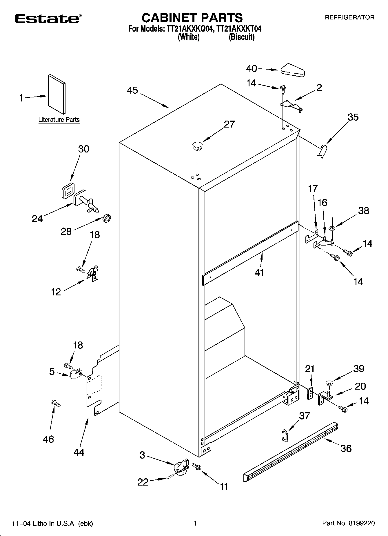 01 - CABINET PARTS