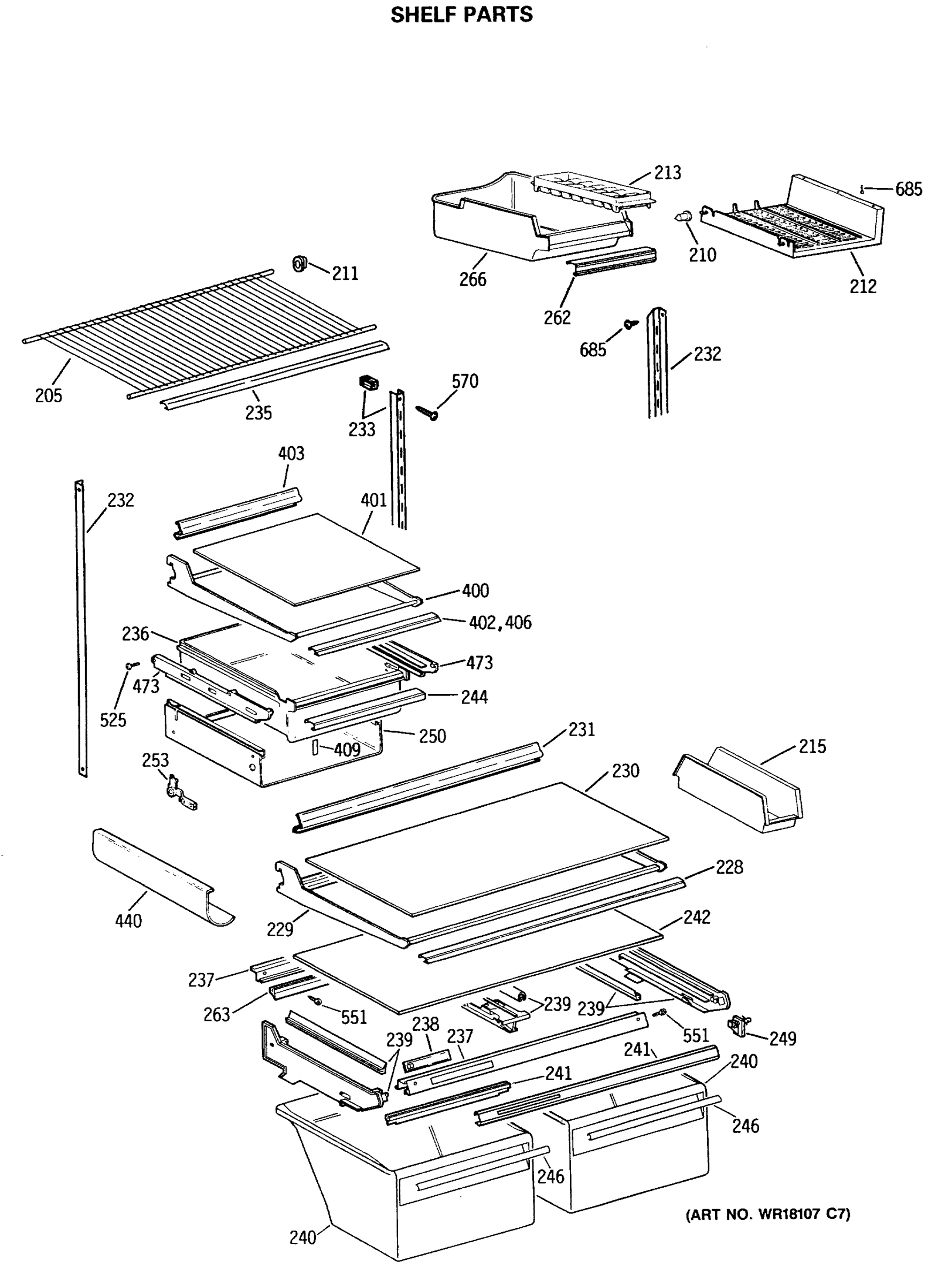 SHELF PARTS