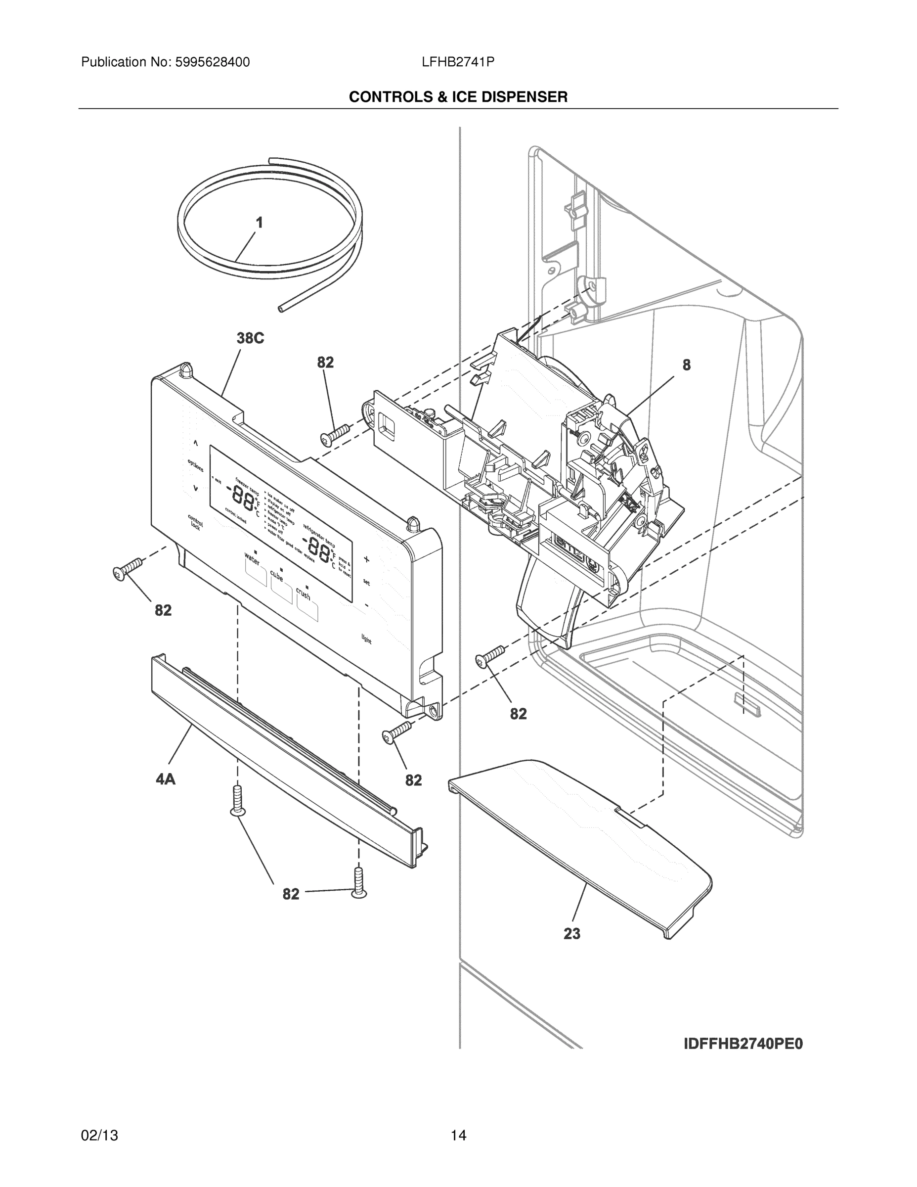 13 - CONTROLS & ICE DISPENSER