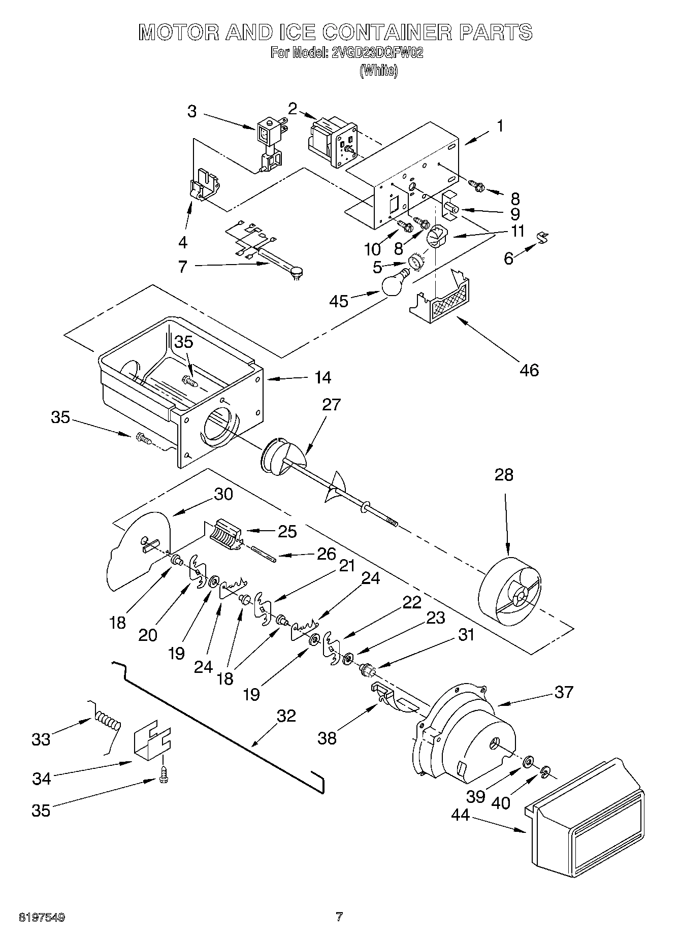 06 - MOTOR AND ICE CONTAINER