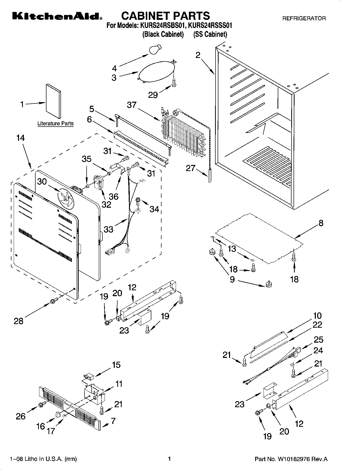 01 - CABINET PARTS