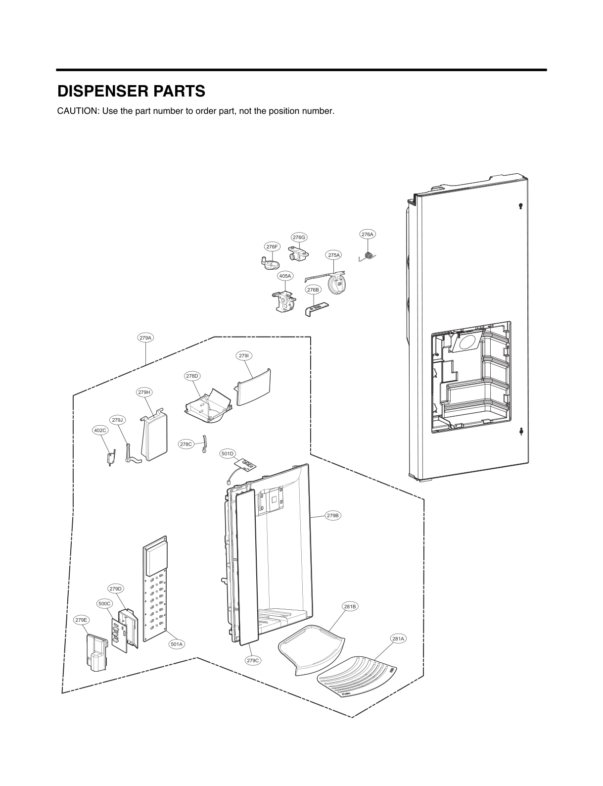 DISPENSER PARTS