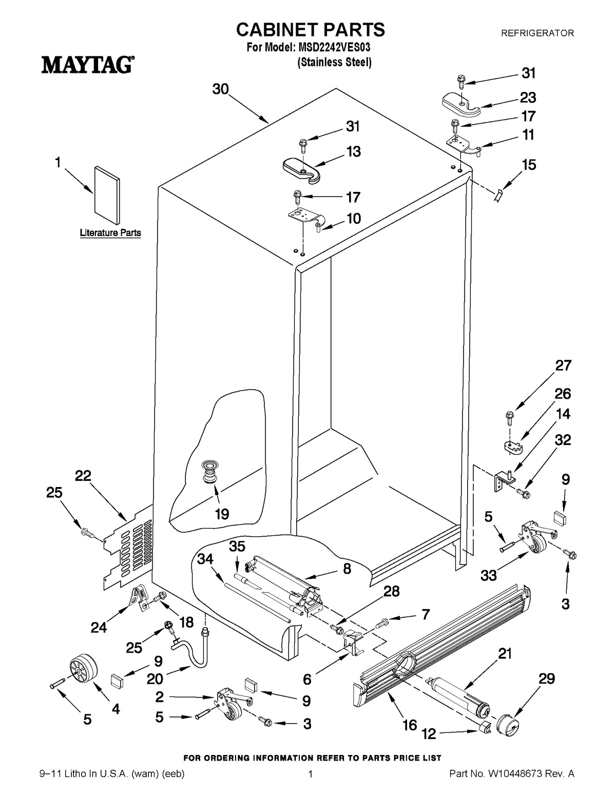 01 - CABINET PARTS