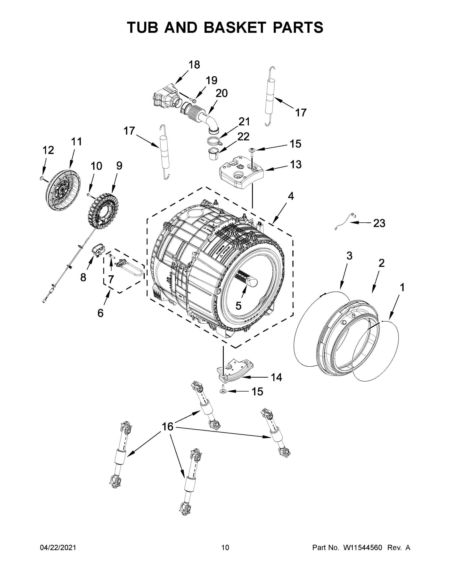06 - TUB AND BASKET PARTS