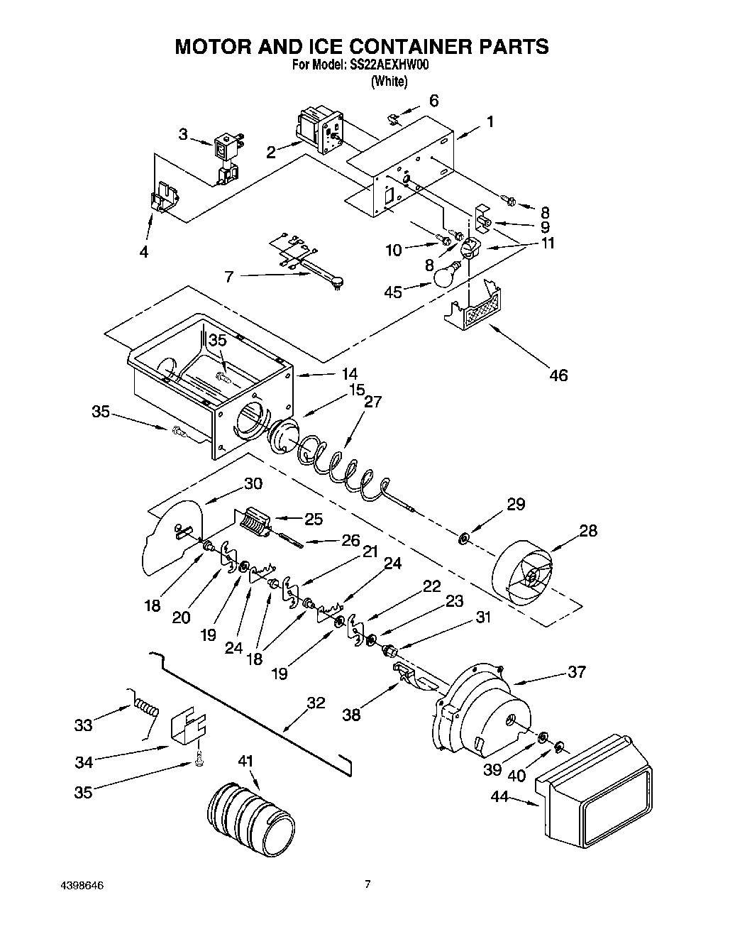 05 - MOTOR AND ICE CONTAINER