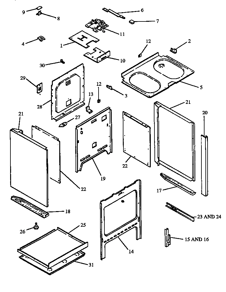 05 - OVEN CABINET ASSY