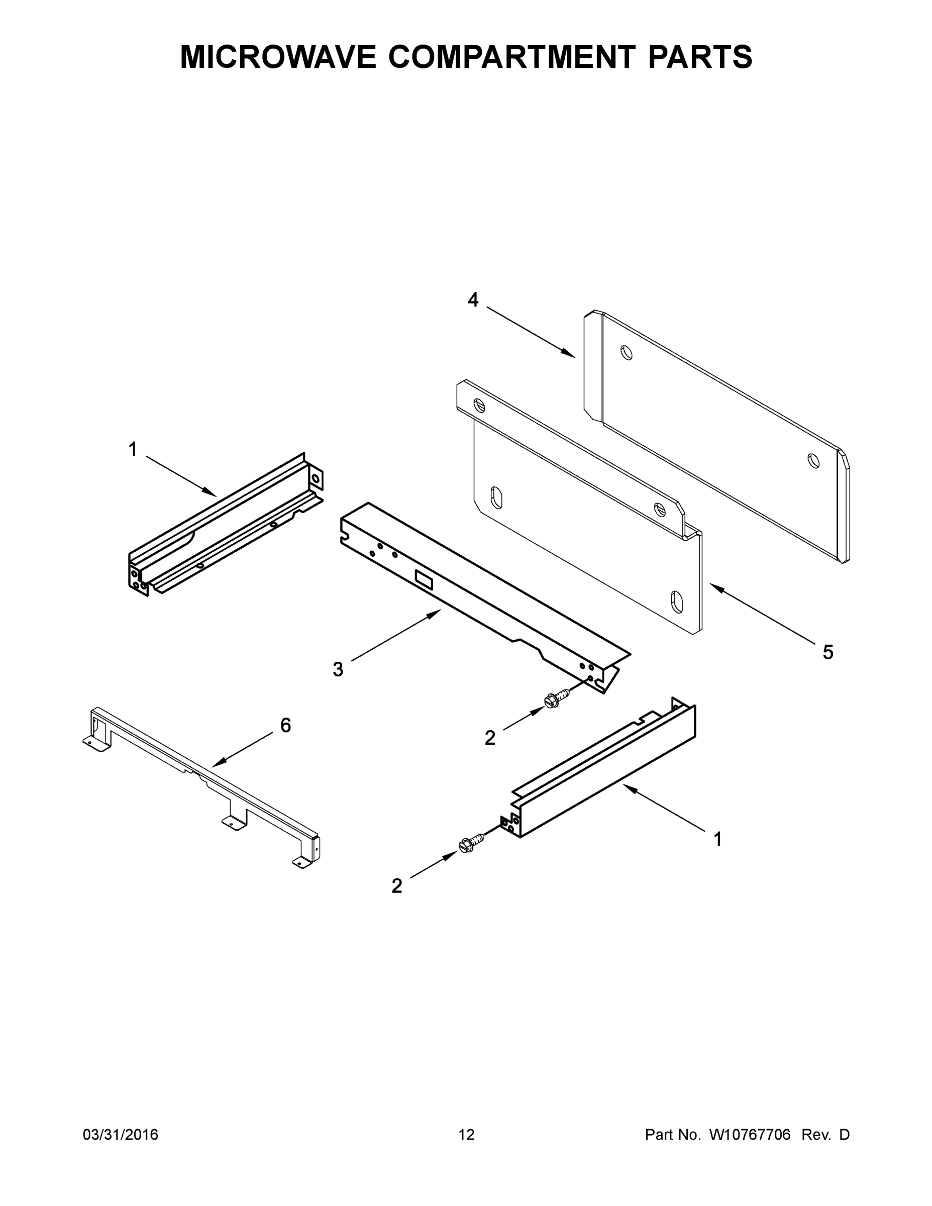 07 - MICROWAVE COMPARTMENT PARTS