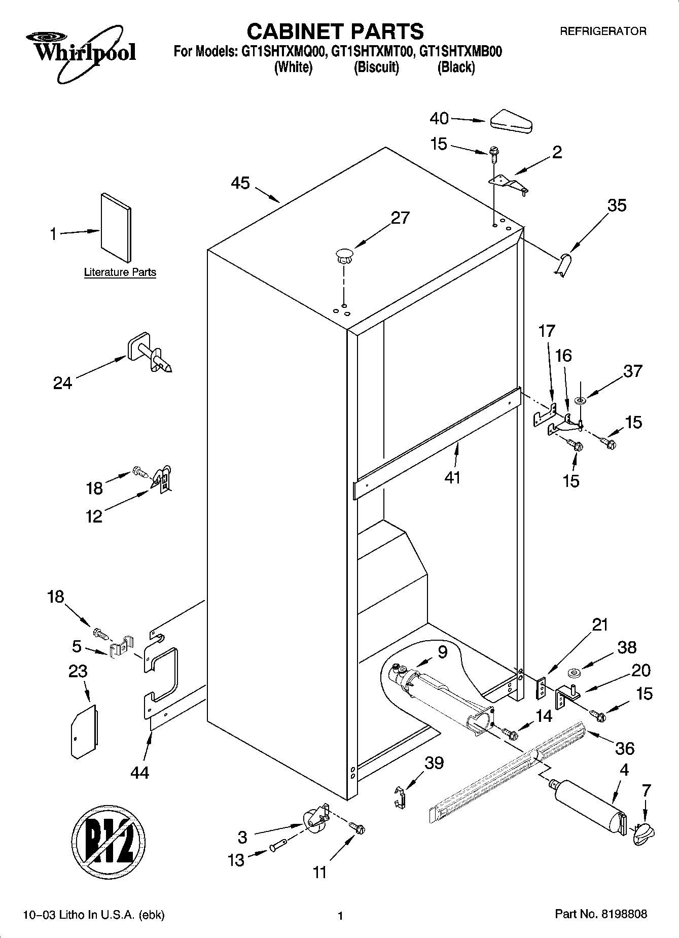 01 - CABINET PARTS